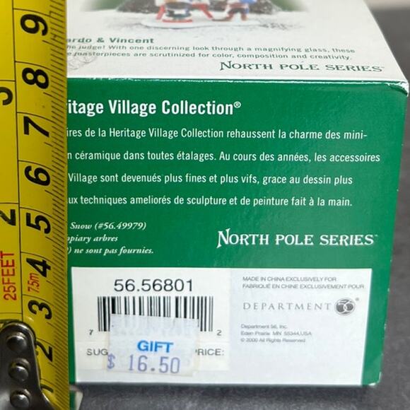 Department 56 North Pole Series Leonardo & Vincent Decoration - Picture 7 of 7